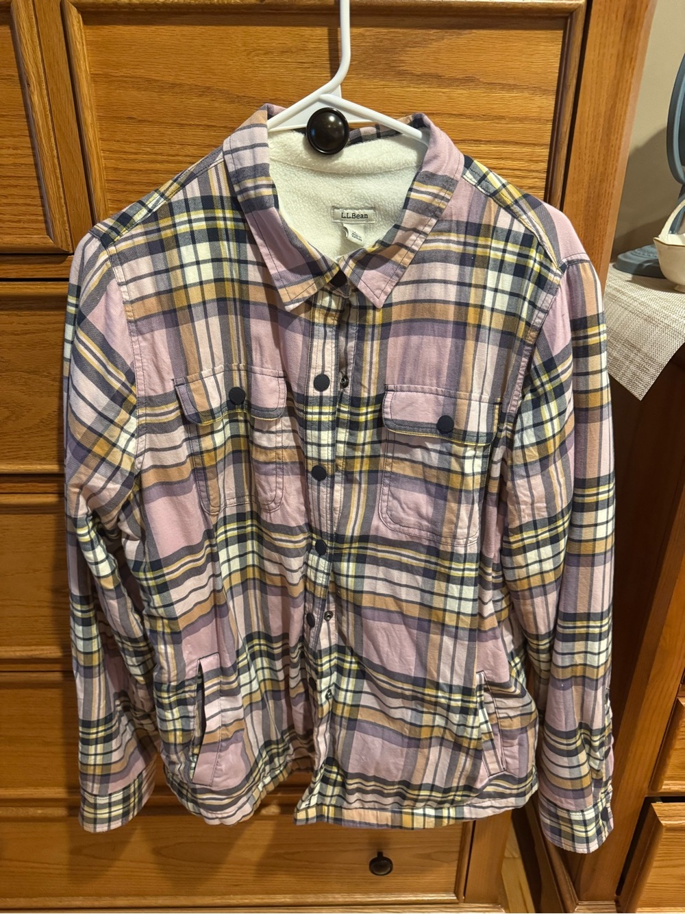 LL Bean Flannel Fleece Lined Shirt